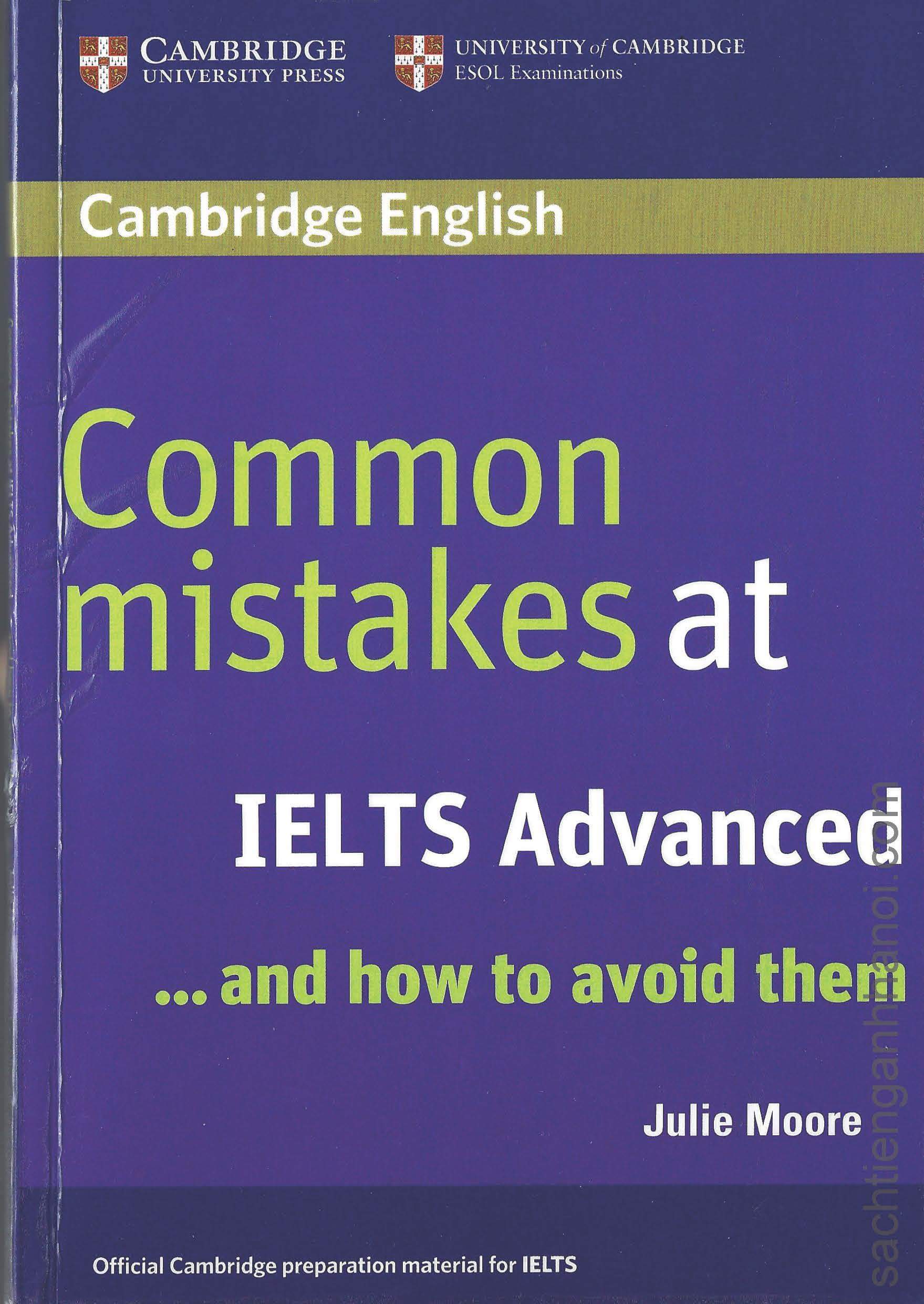 Giới thiệu về cuốn sách Common mistakes at IELTS Advanced