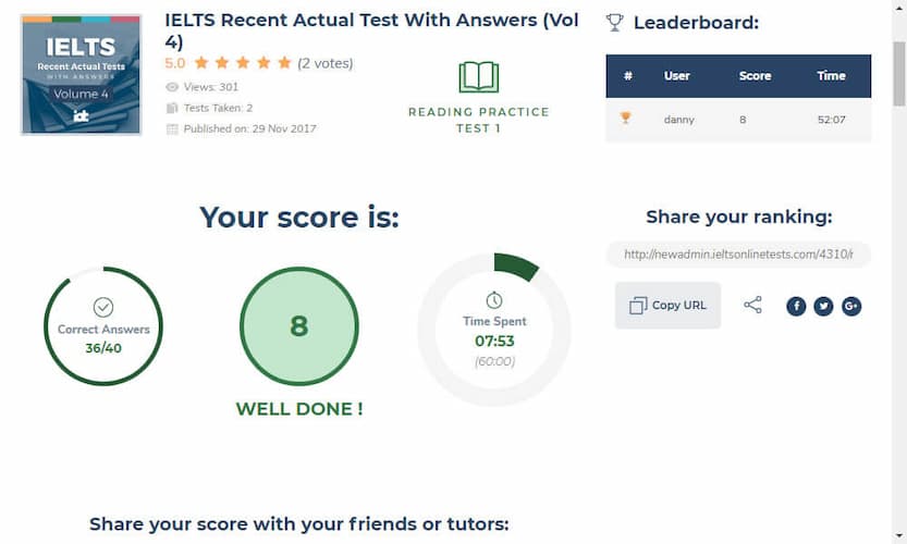 Web ielts For free (ảnh:internet).